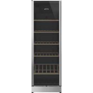 Smeg SCV115GS cantina vino Cantinetta vino con compressore Libera installazione Nero 197 bottiglia/bottiglie