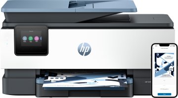 HP OfficeJet Pro Stampante multifunzione HP 8125e, Colore, Stampante per Casa, Stampa, copia, scansione, alimentatore automatico di documenti; touchscreen; Scansione Smart Advance; Modalità silenziosa