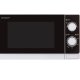 Sharp Home Appliances R-200WW Superficie piana Solo microonde 20 L 800 W Nero, Bianco 2