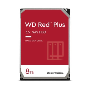Western Digital Red Plus disco rigido interno 8 TB 5640 Giri/min 256 MB 3.5" Serial ATA III