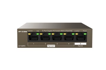 IP-COM Networks G1105PD switch di rete Non gestito L2 Gigabit Ethernet (10/100/1000) Supporto Power over Ethernet (PoE) Nero