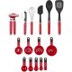 KitchenAid KO4478BXERI set di utensili da cucina 15 pz Nero, Rosso, Acciaio inossidabile 2
