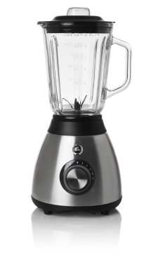 Melchioni Frullo Glass 0 L Frullatore da tavolo 600 W Nero, Acciaio
