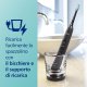 Philips DiamondClean 9000 Sonicare Spazzolini Elettrici Sonici con App, confezione da 2 spazzolini neri HX9914/54 9