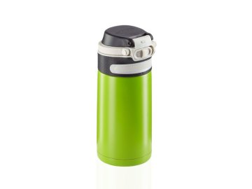 Leifheit 03249 tazza da viaggio 350 ml Nero, Verde Acciaio inox