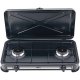 Melchioni Minerva 2 Nero, Acciaio inox Superficie piana Gas 2 Fornello(i) 2