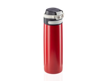Leifheit 03273 tazza da viaggio 600 ml Nero, Rosso Acciaio inox