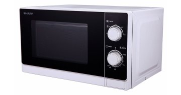 Sharp Home Appliances R-600WW forno a microonde Superficie piana Microonde combinato 20 L 800 W Nero, Bianco
