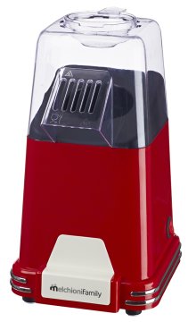 Melchioni 118370001 macchina per popcorn Rosso, Trasparente 0,057 L 1100 W
