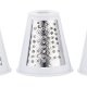 Melchioni 118420212 grattugia e spiralizzatore elettrici Grattugia elettrica Nero, Acciaio inox, Bianco 4