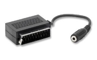 nuovaVideosuono Scart-3.5mm M-F Cavo SCART SCART (21-pin) Nero