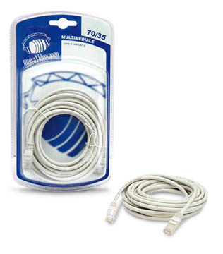 nuovaVideosuono 70/35 cavo di rete Bianco 5 m Cat5