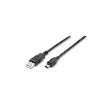 nuovaVideosuono 15/08 cavo USB USB 2.0 5 m USB A Mini-USB A Nero