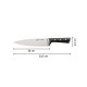 Lagostina Ice Force Coltello da Chef da 20 cm, Coltello da Cucina, Lama in Acciaio Inox Tedesco, Prestazioni di Taglio Durature e Lama Sempre Affilata 9