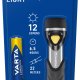 Varta Day Light Key Chain LED Flashlight (incl. anello portachiavi e 1x batteria AAA Longlife Power, antiurto) argento/nero per la casa, tutti i giorni, interruzioni di corrente 3