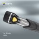 Varta Day Light Key Chain LED Flashlight (incl. anello portachiavi e 1x batteria AAA Longlife Power, antiurto) argento/nero per la casa, tutti i giorni, interruzioni di corrente 6