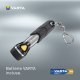 Varta Day Light Key Chain LED Flashlight (incl. anello portachiavi e 1x batteria AAA Longlife Power, antiurto) argento/nero per la casa, tutti i giorni, interruzioni di corrente 9