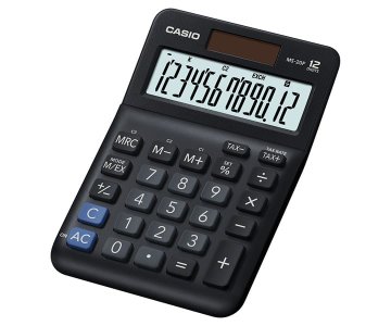 Casio MS-20F calcolatrice Desktop Calcolatrice di base Nero