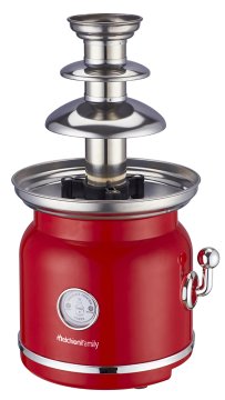 Melchioni 118370003 fontana di cioccolato Rosso, Acciaio inox 90 W