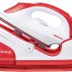 Necchi NS-2668 ferro da stiro a caldaia 2200 W 0,6 L Piastra in Ceramica Rosso, Bianco 2