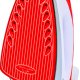 Necchi NS-2668 ferro da stiro a caldaia 2200 W 0,6 L Piastra in Ceramica Rosso, Bianco 3