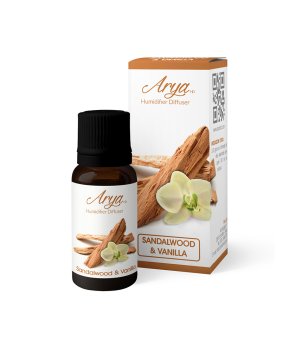 Arya HD Sandalwood & Vanilla olio essenziale 10 ml Legno di Sandalo, Vaniglia Diffusore di aromi