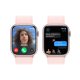 Apple Watch Series 9 GPS Cassa 45mm in Alluminio Rosa con Cinturino Sport Loop Rosa Confetto 7