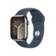 Apple Watch Series 9 GPS + Cellular Cassa 41mm in Acciaio inossidabile con Cinturino Sport Blu Tempesta - M/L 2