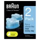 Braun Clean&Charge Cartucce Di Ricarica Per Rasoio Da Barba Elettrico, 2 Confezioni 2