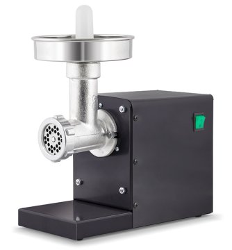 Reber 10906 N tritacarne 250 W Nero, Acciaio inox
