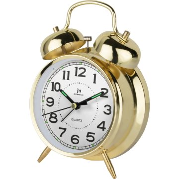 Lowell Justaminute JA7041G sveglia Sveglia al quarzo Oro, Bianco