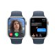 Apple Watch Series 9 GPS Cassa 45mm in Alluminio Argento con Cinturino Sport Blu Tempesta - S/M 7
