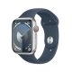 Apple Watch Series 9 GPS + Cellular Cassa 45mm in Alluminio Argento con Cinturino Sport Blu Tempesta - M/L 2