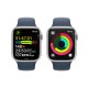 Apple Watch Series 9 GPS + Cellular Cassa 45mm in Alluminio Argento con Cinturino Sport Blu Tempesta - M/L 9