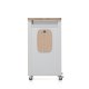 Foppapedretti Bistrot Metallo Truciolato, Legno Legno naturale, Bianco 5