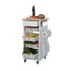 Foppapedretti Bistrot Metallo Truciolato, Legno Legno naturale, Bianco 6