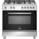 Bertazzoni La Germania Futura FTR855EXV/24 cucina Elettrico Gas Nero, Acciaio inox 2