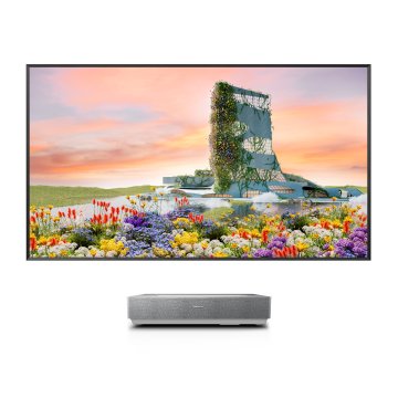 Hisense Laser TV 4K Ultra HD 100" 100L5HD, Proiettore raggio ultra-corto Single Laser, Smart TV VIDAA U6, Sintonizzatore DVB-T2, Wifi, 2700 ANSI lumen