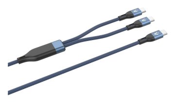 Vultech CS-NCCC12BL cavo USB USB 2.0 1,2 m USB C 2 x USB C Blu