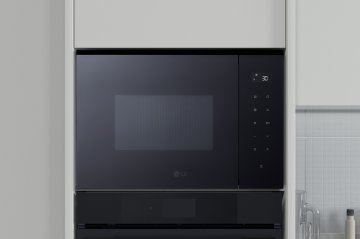 LG MGBZ2593F forno a microonde Nero, Acciaio inox Microonde con grill Da incasso 25 L 1450 W
