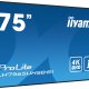iiyama LH7575UHS-B1AG visualizzatore di messaggi Pannello piatto per segnaletica digitale 190,5 cm (75