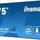 iiyama LH7575UHS-B1AG visualizzatore di messaggi Pannello piatto per segnaletica digitale 190,5 cm (75