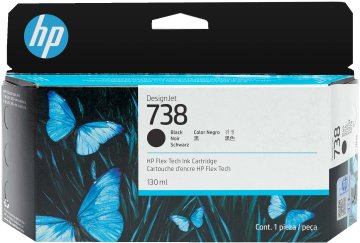 HP INK/HP 738 130-ML NERO DESIGNJET INK