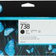 HP INK/HP 738 130-ML BLACK DESIGNJET INK 2