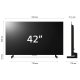 LG OLED evo C4 42'' Serie OLED42C44LA, 4K, 4 HDMI, Dolby Vision, SMART TV 2024 9
