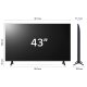 LG NanoCell 43'' Serie NANO82 43NANO82T6B, TV 4K, 3 HDMI, SMART TV 2024 9