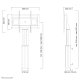 Neomounts PLASMA-W2500SILVER Supporto da pavimento per TV 42-100