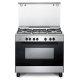 De’Longhi FMX 96 ED cucina Elettrico Gas Nero, Acciaio inox 2
