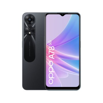OPPO A78 5G Smartphone AI Doppia fotocamera 50+2MP, display 6.56” LCD HD+, batteria 5000mAh, RAM 8 GB + ROM 128 GB, Android 12 [Versione Italia], Glowing Nero