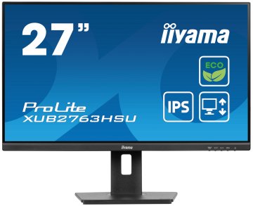 iiyama ProLite XUB2763HSU-B1 Monitor PC 68,6 cm (27") 1920 x 1080 Pixel Full HD LED Nero